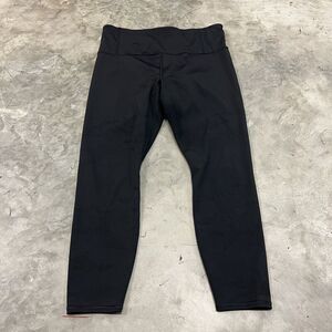 Athleta Pants Womens Black Large Persistence Laser Cut 7/8 Tight Pants Powerlift
